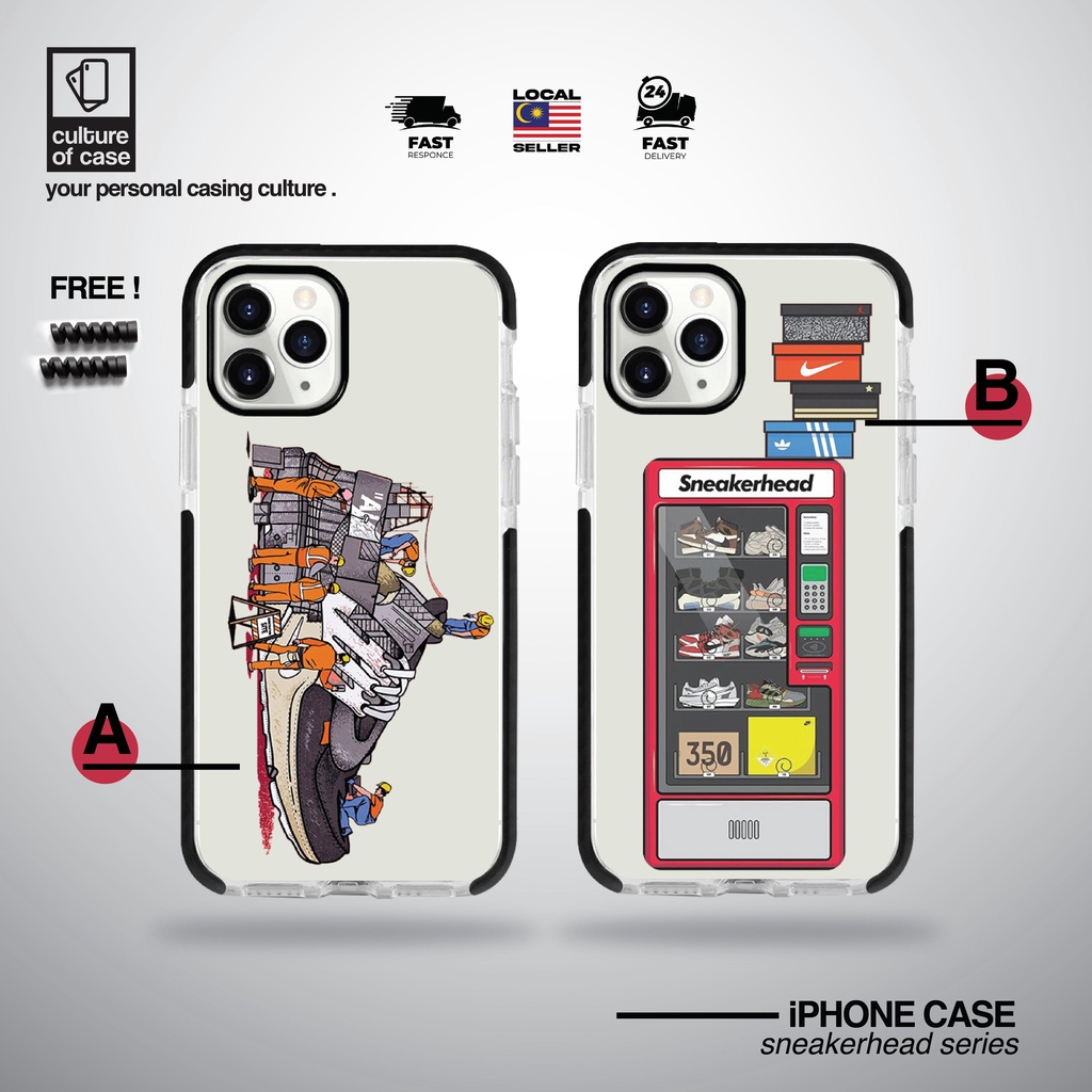 WORKER และ VENDING (ขอบสีดํา) IMD Soft Case 7 8 7PLUS 8PLUS X XR XSMAX 11 11PRO 11PRO MAX 12MINI 12P