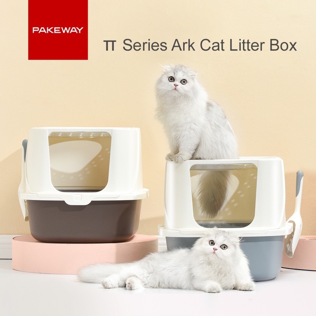 Cat Litter & Boxes 580 บาท ห้องน้ำแมว TomCat Pakeway รุ่น 2ทาง DUO set จับคู่สุดคุ้ม ใหม่ล่าสุด ขนาด 57*44*39cm มีของพร้อมส่งค่ะ Pets