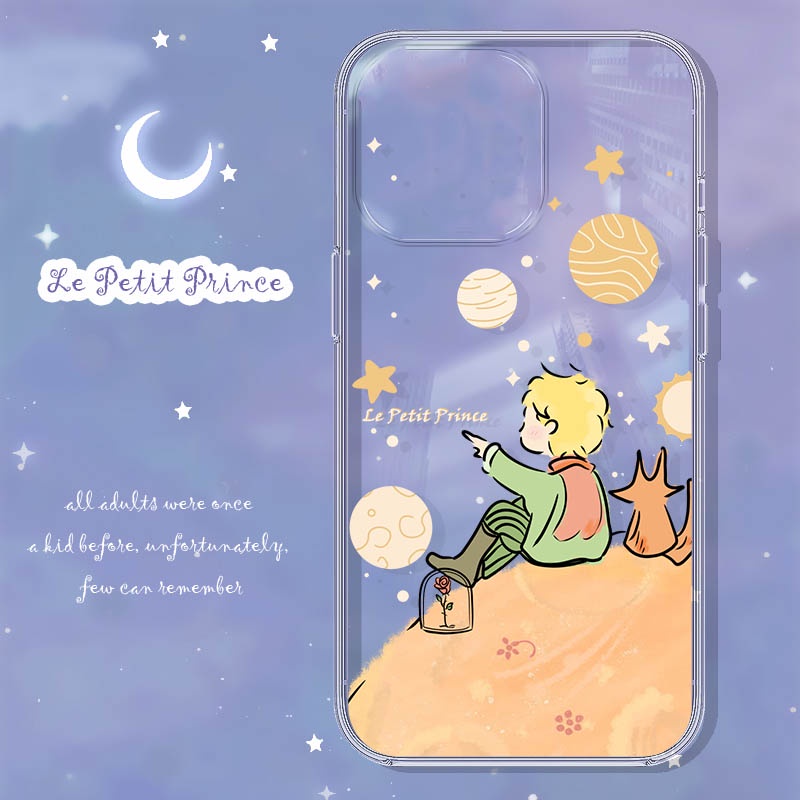 เคสโทรศัพท์มือถือแบบใส กันกระแทก ลายการ์ตูนเจ้าชายน้อย สําหรับ 7plus se2020 12 11promax Xsmax 13 promax