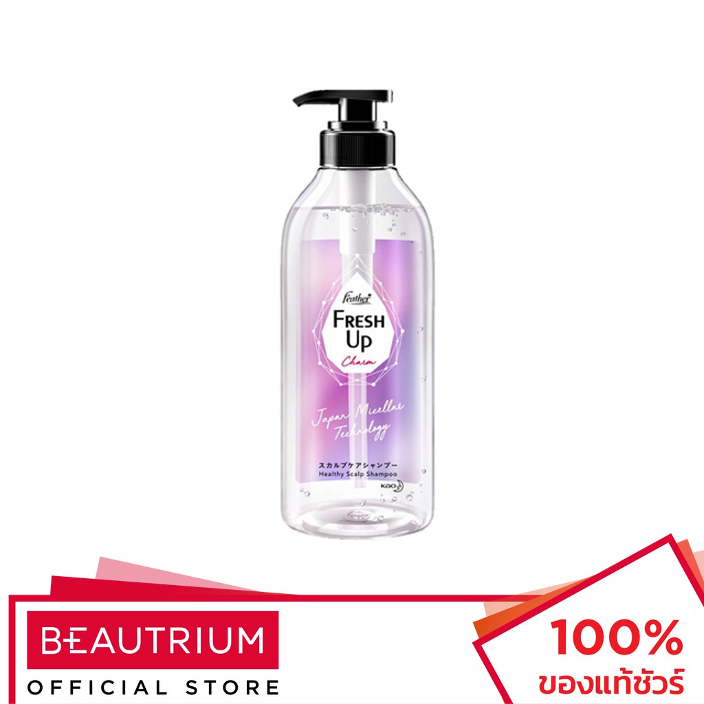 FEATHER Fresh Up Shampoo Charm แชมพู 450ml