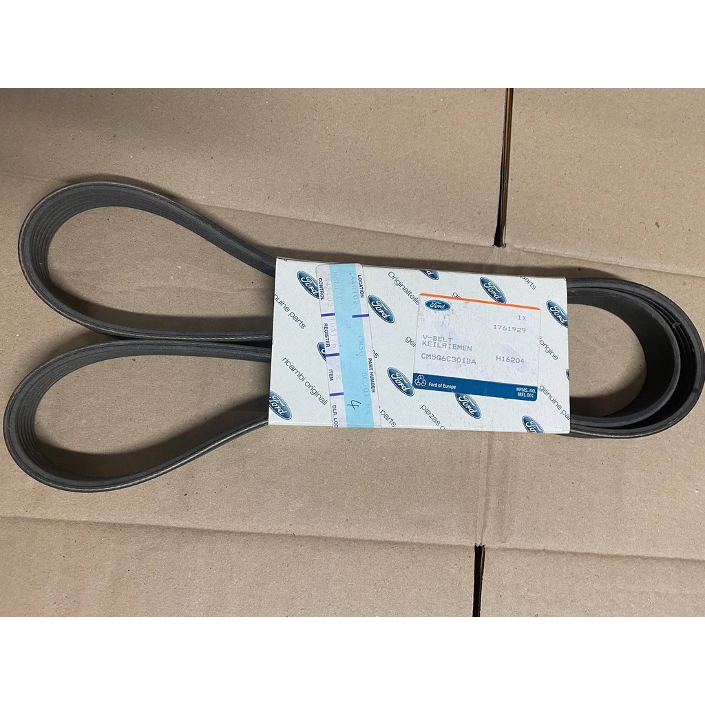 CM5Q6C301BA สายพานหน้าเครื่อง ฟอร์ด FORD FOCUS,ECOSPORT,FIESTA [ ของแท้ ]