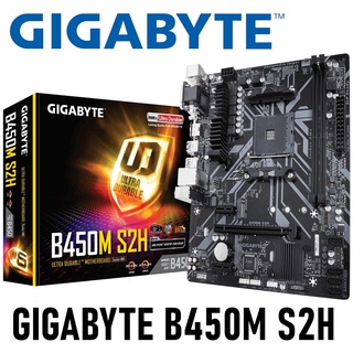 MAINBOARD (เมนบอร์ด) AM4 GIGABYTE B450M S2H Warranty 3 - Y