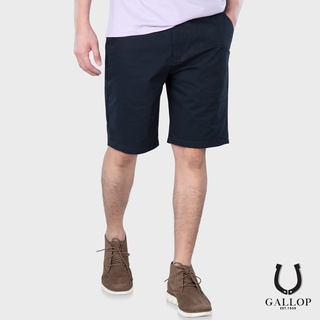 GALLOP : CHINO SHORTS กางเกงขาสั้นผ้าชิโน รุ่น GS9015 สีกรม / ราคาปกติ 1490.-