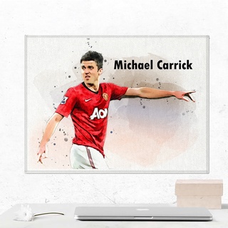 โปสเตอร์ ผ้าแคนวาส Michael Carrick Manchester United ไมเคิล คาร์ริค ตำนาน นักฟุตบอล แมนยู แมนเชสเตอร์ยูไนเต็ด