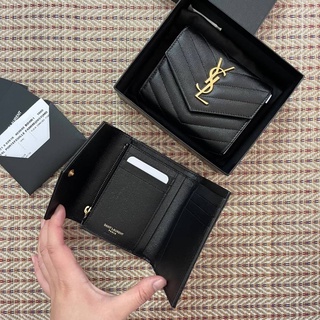 New YSL TRI FOLD WALLET ( 3พับ ) ของแท้ 100% ค่ะ ไม่ขายของปลอมค่ะ