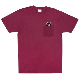 SLUM LTD - RIPNDIP Lord Jermal Pocket Tee Wine