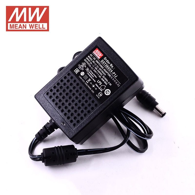 Meanwell GST36U48-P1J อะแดปเตอร์ติดผนังอุตสาหกรรม 48V 0.75A 36W ระดับ VI MEAN WELL Adaptor Switching