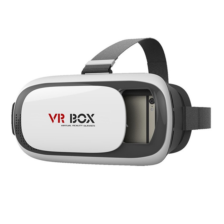 VR Box 2.0 VR Glasses Headset แว่น3Dสำหรับสมาร์ทโฟนทุกรุ่น (Black/White) VR Box Virtual Reality Head