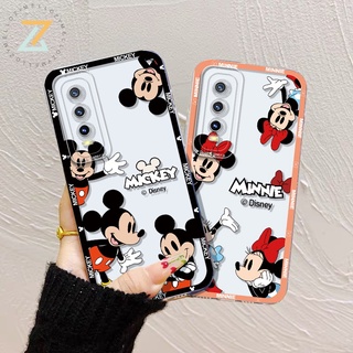 Zymllo เคส Vivo Y22 Y22S Y35 Y02S V25E Y16 4G V25 5G V23 V23E V15 V17 V19 V20 V20 Pro V20SE V21 V11i เทรนด์แฟชั่นการ์ตูนเมาส์ซิลิโคนเคสโทรศัพท์ S