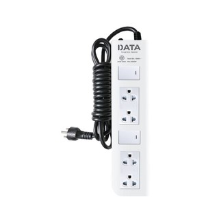 รางปลั๊กไฟ 4 ช่อง 2 สวิตซ์ DATA DT4228 3 ม.  POWER STRIP 4 OUTLET 2 SWITCH DATA DT4228 3M