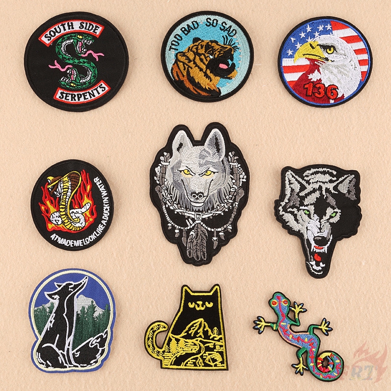 VSCO - Animals Iron-on Patch 1Pc Embroidered Applique Sewing Iron On Badge
