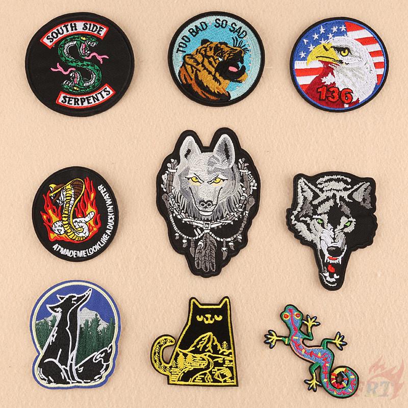 ☸ VSCO - Animals Iron-on Patch ☸ 1Pc Embroidered Applique Sewing Iron On Badge