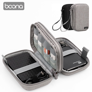 baona POWER Double Layer 2 . 5 นิ้ว External Hdd ฮาร์ดไดรฟ์ฮาร์ดดิสก์ Usb กระเป๋าสําหรับเก็บสายเคเบิ้ล