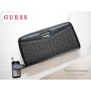 กระเป๋าสตางค์ Guess Wallet Long Zip Detail สีทูโทน