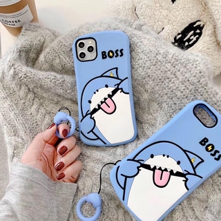 เคสโทรศัพท์ซิลิโคนลายการ์ตูนฉลามสําหรับ Oppo A92 A52 A92S A5 A9 2020 Reno 4 F11 F9 F7 F5 F3 F1s A5s A3s A7 A5 A12 A12E R9S Reno2 R17 R11s Vivo V9 V5 V11 Pro Y91C