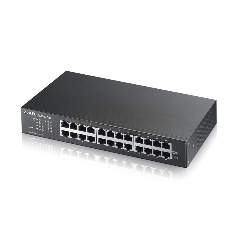 Gigabit Switching Hub ZyXEL (GS1100-24E) 24 Port (11")