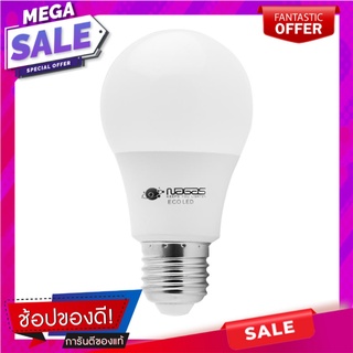 หลอด LED NAGAS ECO BULB 7 วัตต์ E27 WARMWHITE หลอดไฟ LED LED ECO BULB NAGAS 7W E27 WARMWHITE