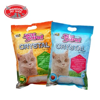 [MANOON] SEE SAND Crystal Cat Litter 5L (Apple,Lemon) ทรายแมวคริสตัน ขนาด 5 ลิตร (แอปเปิ้ล,เลม่อน)