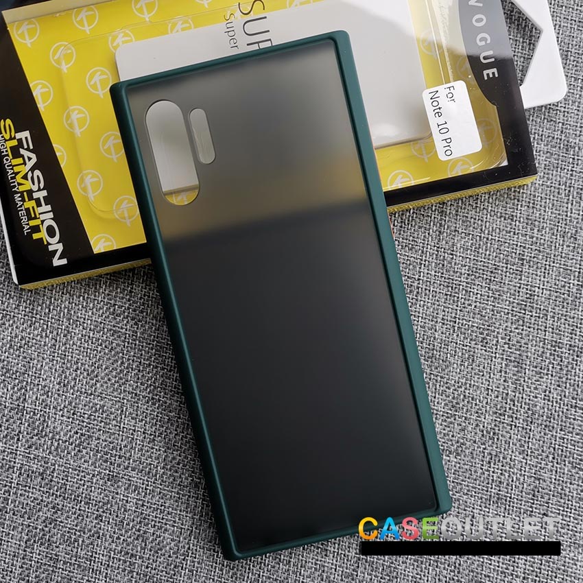 เคส Samsung Galaxy Note10+ Note10plus Note10 plus Note9 TPU ขอบสี โชว์หลัง ด้านไม่เป็นรอยนิ้ว