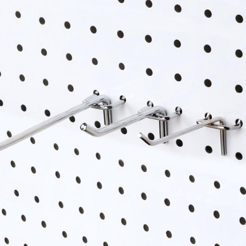ตะขอเหล็กคาร์บอน Pegboard 50 ชิ้น ( สีเงิน ) PltP oupdr8ktx0 ThaiPick