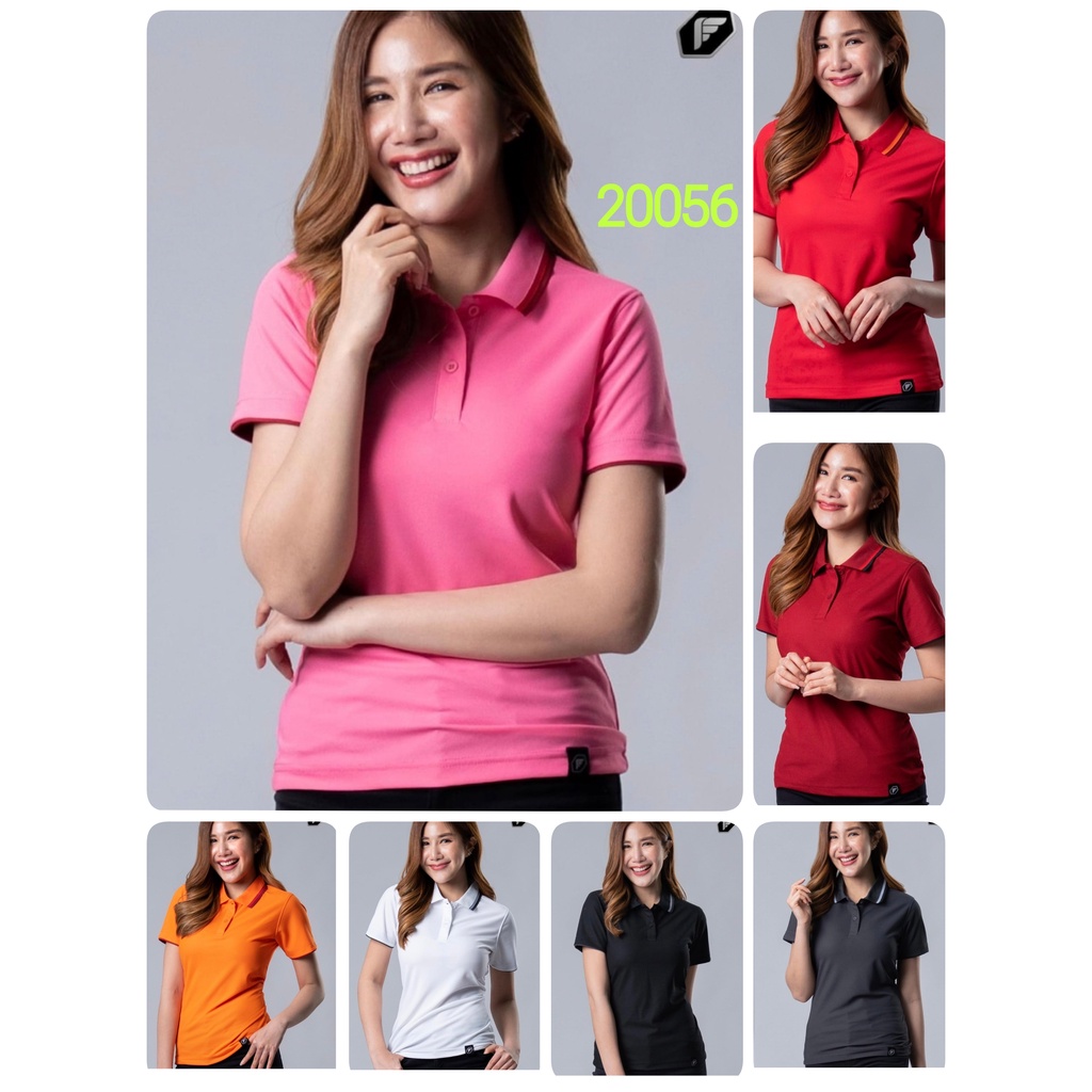 PEGAN (16-21056 ) เสื้อโปโลหญิง [พร้อมส่ง] 14 สีสัน สวยสดใส ราคา 199 บาท