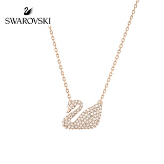 Swarovski สร้อยคอ จี้หงส์ ประดับคริสตัล ของขวัญสําหรับผู้หญิง