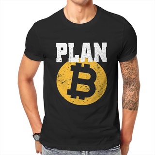 【ขายดี】Gildan เสื้อยืดคอกลม แขนสั้น ผ้าฝ้าย 100% พิมพ์ลาย Crypto Cryptocurrency Bitcoin Plan B คุณภาพสูง