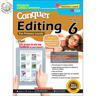 Global Education หนังสือแบบฝึกหัดแก้คำศัพท์ภาษาอังกฤษ ป.6 Conquer Editing Workbook 6