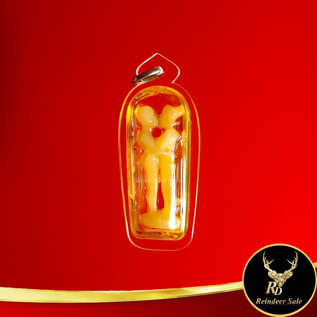 จี้อิ้นคู่ มหาสเน่ห์ ล้านนา ครูบาวัง วัดบ้านเด่น จ.ตาก แช่น้ำมันจันทร์ พุทธคุณเด่นด้านความรักและชีวิตคู่ที่ราบรื่น - รูปที่ 2