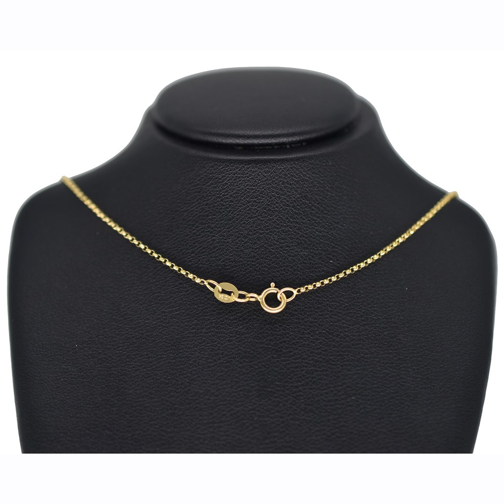 Princely# สร้อยคอทองแท้18k ลายผ่าหวาย