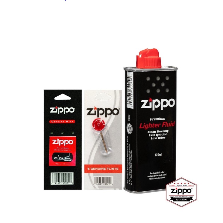 Zippo Lighter Fluid, Flints, Wick Bundle Shopee Thailand
