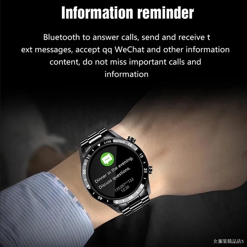☸♚◄Women's watch LIGE 2021 New Men Smart Watch Bluetooth Call Watch Waterproof Sports Fitness Smartwatch For Android IOS