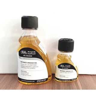 น้ำมันลินสีด วินเซอร์ Refined Linseed Winsor&amp;Newton (75 / 250 ml.)