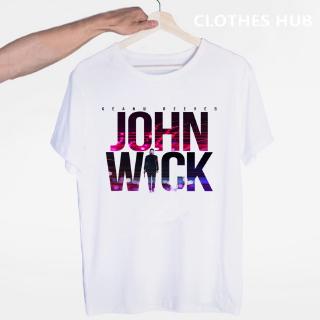 John Wick เสื้อยืดลายการ์ตูนแฟชั่นสตรีไซซ์ S - 3 Xl