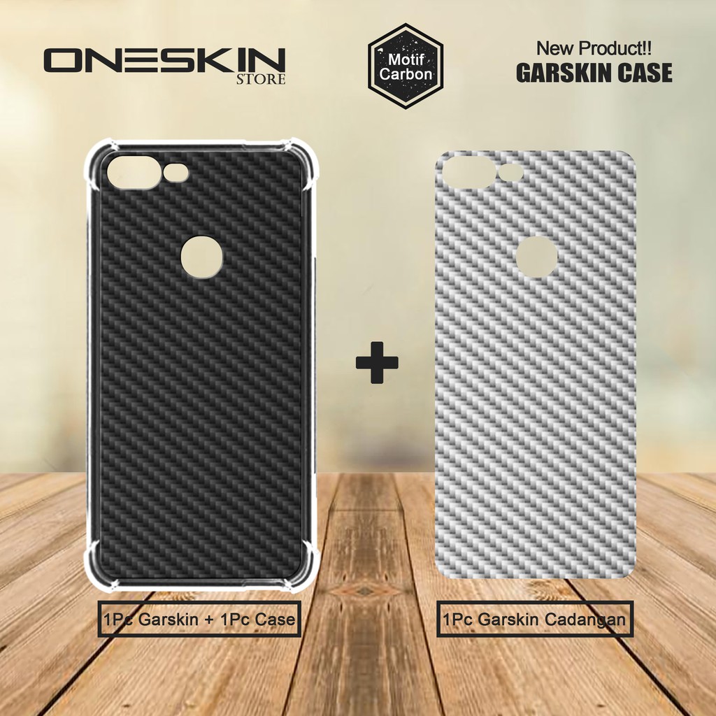 Garskin Case Anticracking Carbon Material 1 ชุด Garskin Case & 1 ชิ้น Garskin