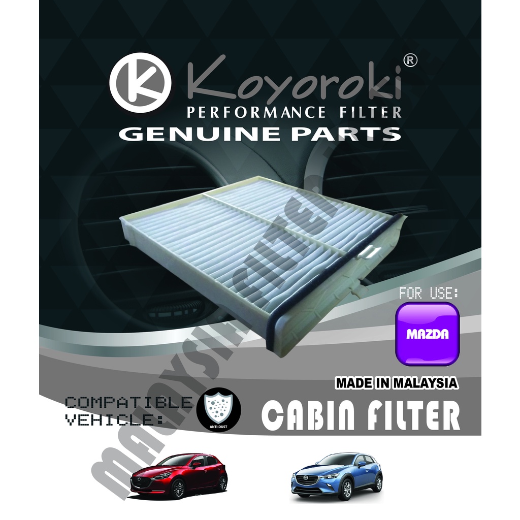 MAZDA CX-3(DK) DEMIO/MAZDA 2(DJ) PENAPIS CABIN FILTER RMD-D09W-CP D09W-61-J6X