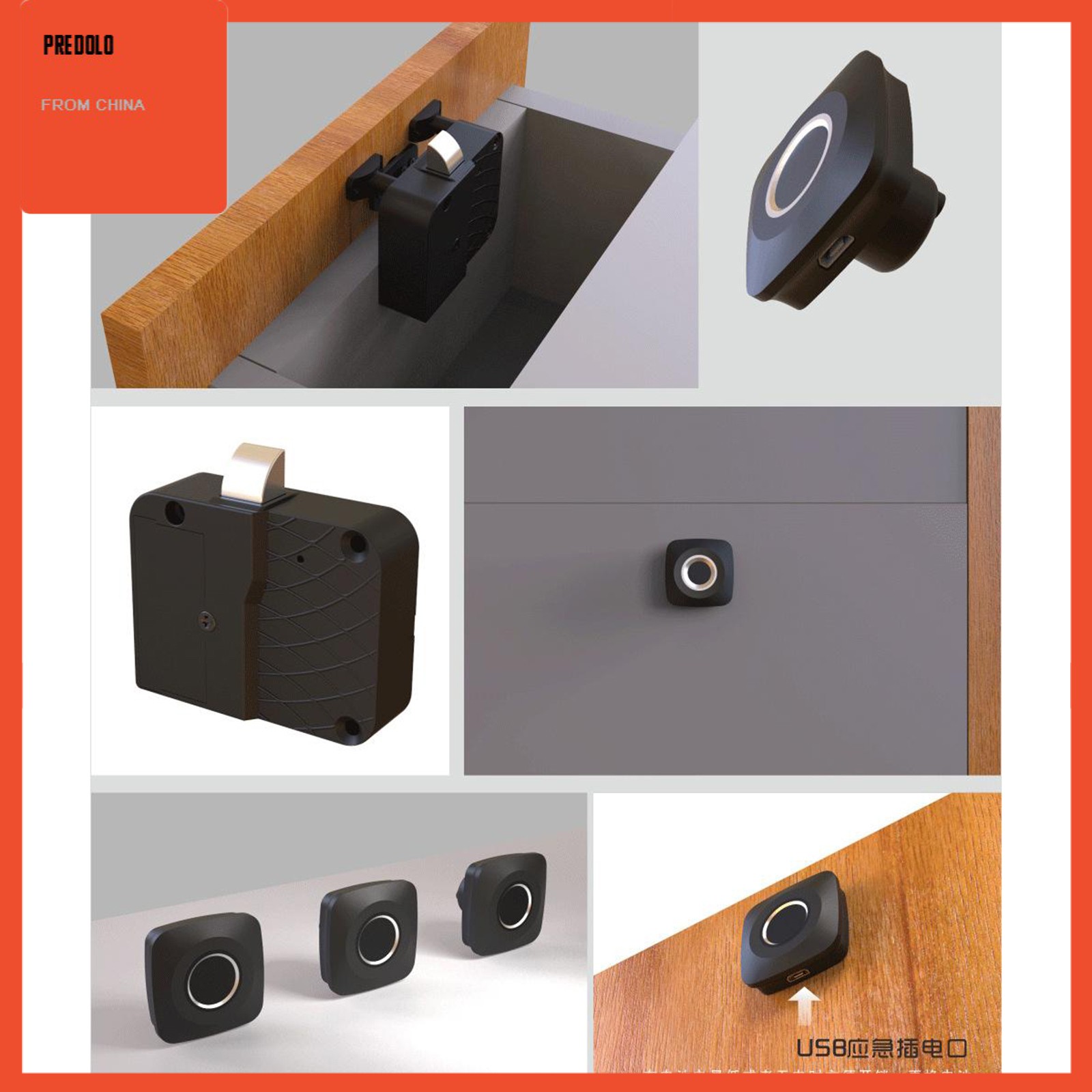 [In Stock] Fingerprint Lock Electronic Door Locks Smart