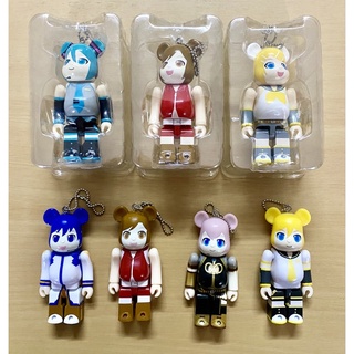 พวงกุญแจฟิกเกอร์ bearbrick 100%  Vocaloid ของญี่ปุ่นแท้💯พร้อมส่ง) (งาน Medicom Toy)