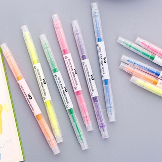 ปากกาไฮไลท์ 2 หัว ปากกาเน้นข้อความ highlighter pen