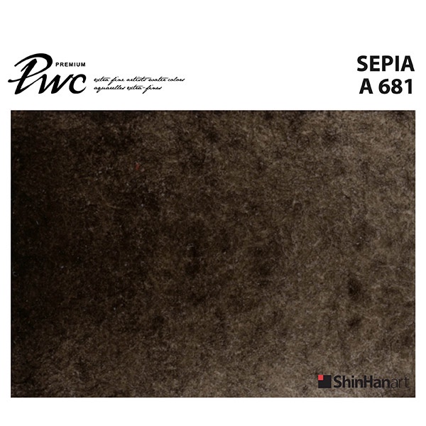 ShinHan PWC 681 A Sepia 15ml (S1214151-0681) / สีน้ำเกรด Premium Artist 15ml 681 แบรนด์ ShinHan ประเทศเกาหลี