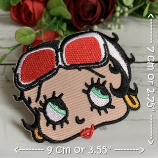 Betty Boop การ์ตูน ตัวรีดติดเสื้อ อาร์มรีด อาร์มปัก ตกแต่งเสื้อผ้า หมวก กระเป๋า แจ๊คเก็ตยีนส์ Movie Embroidered Iron ...