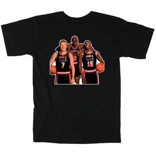 คอลูกเรือSPORTS STARเสื้อยืด ลายทีม Usa Dream Team Michael Jordan Magic Johnson Larry Bird สําหรับผู้ชายall size