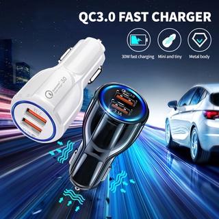 อุปกรณ์ชาร์จในรถยนต์ QC 3.0 DUAL AUTO Charger 3.1A ชาร์จเร็ว 3.0 USB 2 พอร์ต