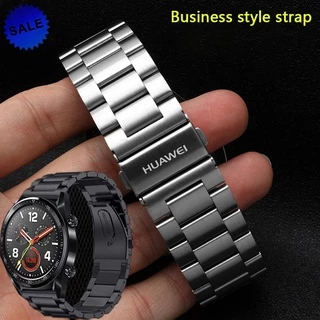 HUAWEI watch3/3pro/GT2 Pro/GT2 GT3 GT5pro46mm43mm42mm /GT Runner/GT4GT5 GT6/GT2e/GT1 สายสแตนเลส 20mm22mm สร้อยข้อมือธุรกิจผู้ชาย