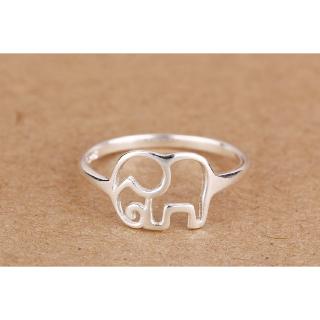 Elephant shape silver ring fashion jewelry for women