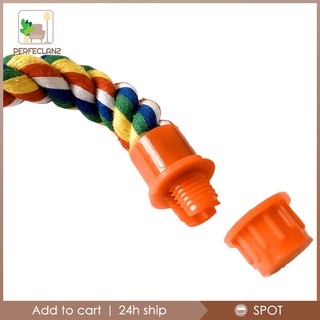 [PERFECLAN2] Colorful Bird Rope Perch Braided Swing Perch for Parrot Finch Macaw Cockato