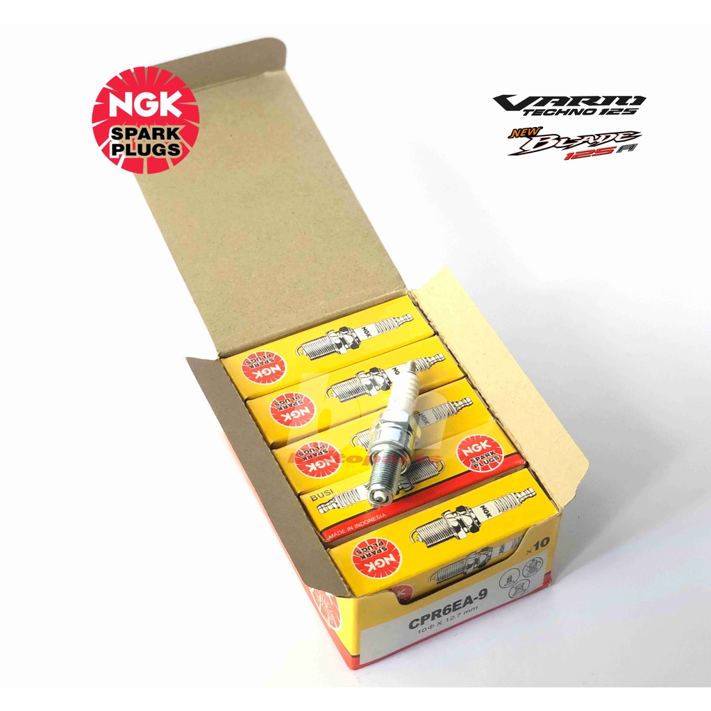 หัวเทียนรถจักรยานยนต์ CPR6EA-9 U20 NGK Honda Beat Vario Kharisma Original NGK รหัสเดิม CPR6EA-9