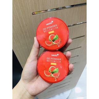 Sakura DD Powder Watermelon SPF35  ซากุระ ดีดี พาวเดอร์ วอเตอร์เมล่อน เอสพีเอฟ35 แป้งพัฟ แป้งอัดแข็ง No.1795