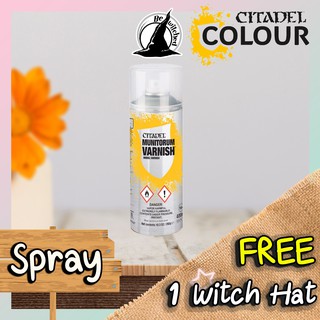 (Spray) MUNITORUM VARNISH : Citadel Paint แถมฟรี 1 Witch Hat