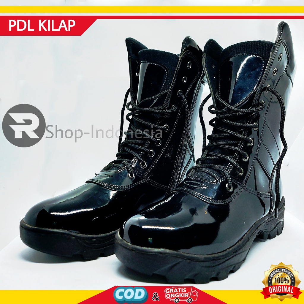 TNI AD PDL รองเท้า POLRI SECURITY SAFETY BOOTS ต้นฉบับ
